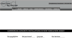 Desktop Screenshot of concretebydesign-inc.com