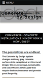 Mobile Screenshot of concretebydesign-inc.com