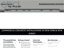 Tablet Screenshot of concretebydesign-inc.com